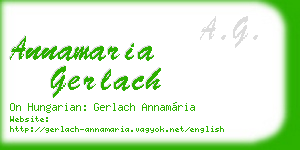 annamaria gerlach business card